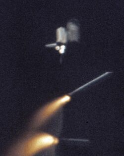STS-1 The Shuttle's Solid Rocket Boosters break away from Columbia's External Tank.jpg