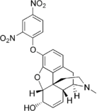 Chemical structure of 2,4-Dinitrophenylmorphine.