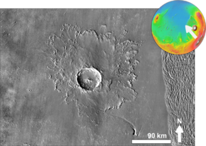 Martian impact crater Tooting based on day THEMIS.png