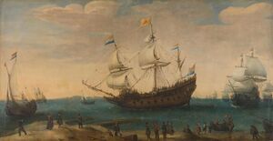 VOC ship Mauritius c. 1618 – Painting from the Rijksmuseum, Amsterdam