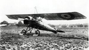 Morane-Saulnier P French First World War reconnaissance aircraft in RFC markings.jpg