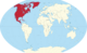Location of North America