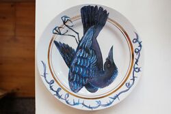 Plate with a painting of a falling crow - 20110831.jpg