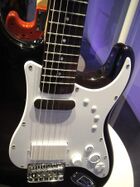 Squier Stratocaster Pro Controller (body) for Rock Band 3 @ E3 Expo 2010.jpg
