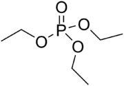 Skeletal formula of triethyl phosphate