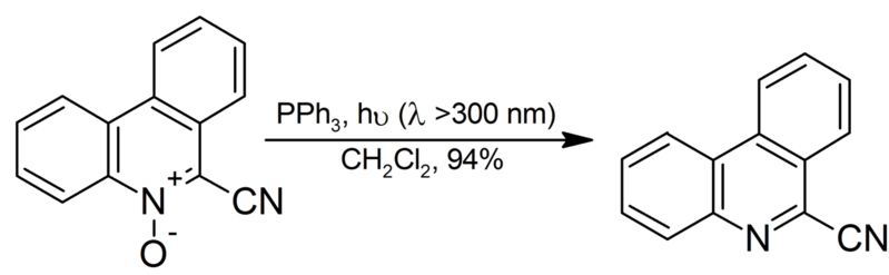 File:Deoxygenation of an aromatic amine oxide using triphenylphosphine.png