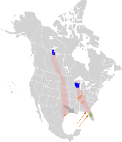 Grus americana map.svg