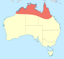 Gynacantha nourlangie distribution map.svg