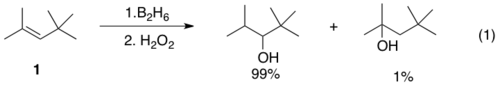 Regiospecific hydroboration with borane