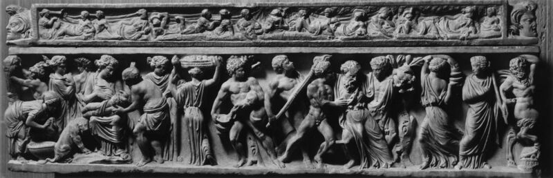 File:Roman - Sarcophagus Depicting the Birth of Dionysus - Walters 2333.jpg