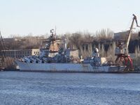 Ukrayina at Shipyard imeni 61 Kommunara Ingul River Nikolayev 7 December 2013.jpg