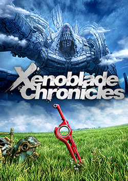 Cover art, featuring the mythical Monado sword and Mechonis titan.