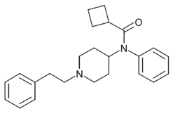 Cyclobutylfentanyl structure.png