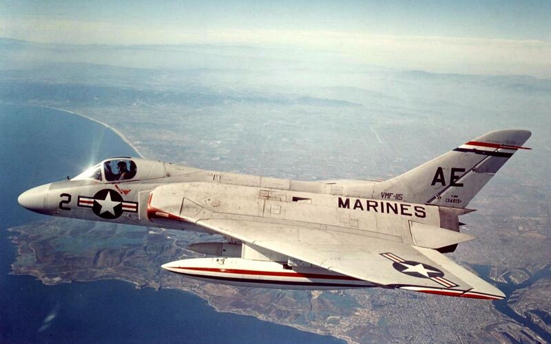 File:Douglas F4D-1 Skyray of VMF-115 in flight, 4 April 1957 (NNAM.1996.253.7328.029).jpg