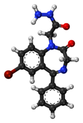 Gidazepam ball-and-stick model.png