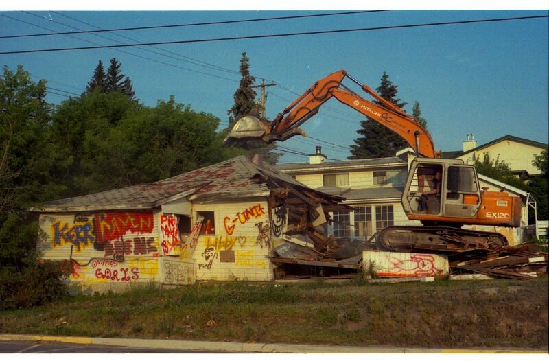 File:House destroyed by an excavator 2 - Invermere, British Columbia.jpg
