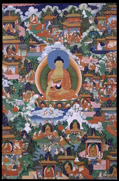 File:Shakyamuni Buddha with Avadana Legend Scenes - Google Art Project.jpg