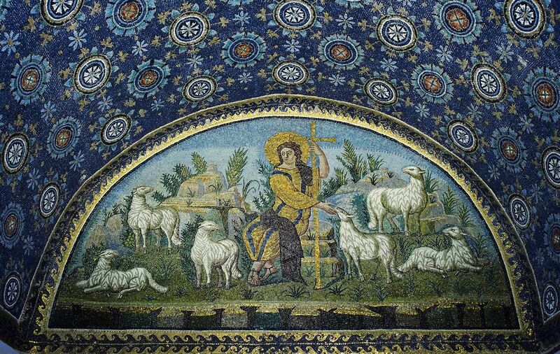 File:"The good Shepherd" mosaic - Mausoleum of Galla Placidia.jpg