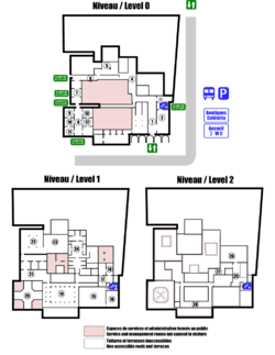 Plan des trois niveaux du musée à l’issue de la rénovation.