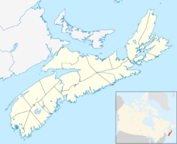 Bloody Creek crater is located in Nova Scotia