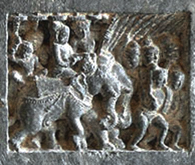 Carving of Chandragupta Maurya