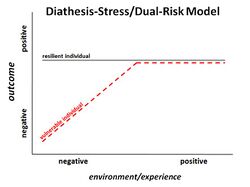 Alternative text, Diathesis-stress model