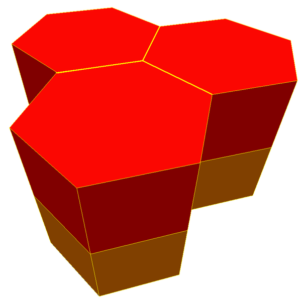 File:Hexagonal prismatic honeycomb.png