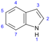 Indole numbered.svg