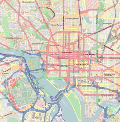 Location map Washington DC Cleveland Park to Southwest Waterfront.png