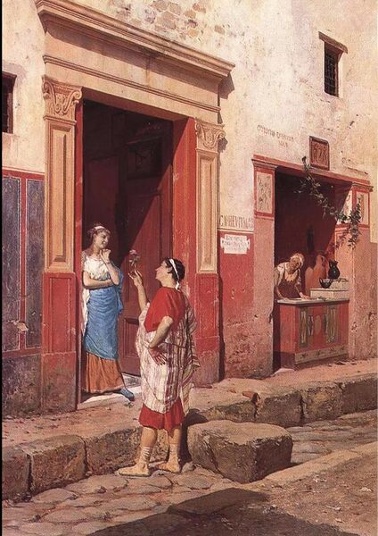 File:Pompeii Street Scene by Luigi Bazzani, before 1927.jpg