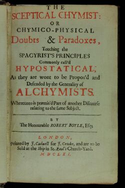 Sceptical chymist 1661 Boyle Title page AQ18 (3).jpg