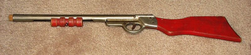 File:Vintage 1950s Toy Cork Rifle ("Pop Gun") by All Metal Products, Wyandotte, Mich. (8401937535).jpg