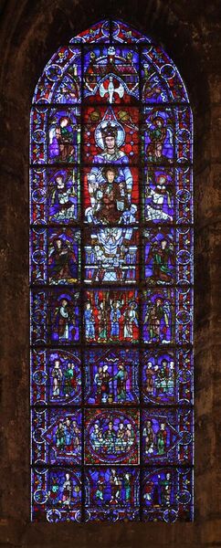 File:Chartres - cathédrale - ND de la belle verrière.JPG