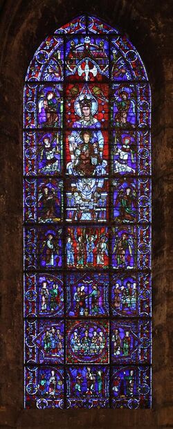 Chartres - cathédrale - ND de la belle verrière.JPG