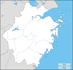 Huangnitang is located in Zhejiang
