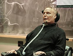 Christopher Reeve speaking at MIT, 2003