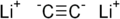 Wireframe model of lithium carbide