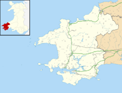 Pembrokeshire UK location map.svg