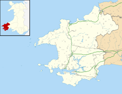 Pembrokeshire UK location map.svg