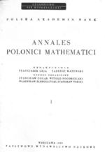 Annales Polonici Mathematici Cover page 1955.png