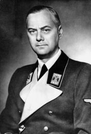 Head and shoulders of a uniformed Alfred Rosenberg