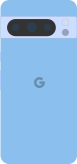 Diagram of a Pixel 8 Pro smartphone in blue.