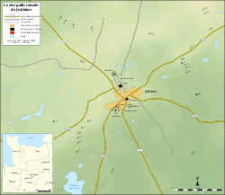 Jublains archaeological site map-fr.svg