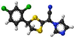 Luliconazole ball-and-stick model.png