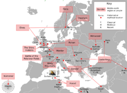 Middle-earth's Geographic Influences.svg