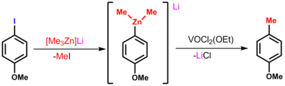 One useful organozincate reaction