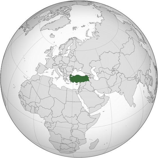 File:Turkey (orthographic projection).svg