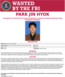 Cartel de la orden de captura de Park Jin Hyok.png