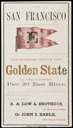 GOLDEN STATE Clipper ship sailing card 593643.jpg