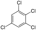 1,2,3,5-Tetrachlorobenzene.svg